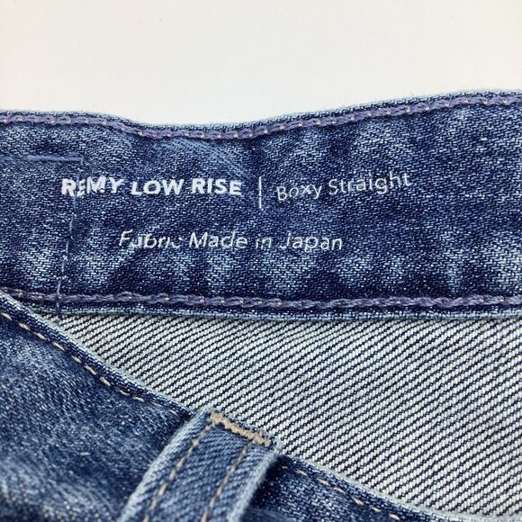 AG Womens Remy Low Rise Boxy Straight‎ Jeans Blue Size 27 - Picture 7 of 11